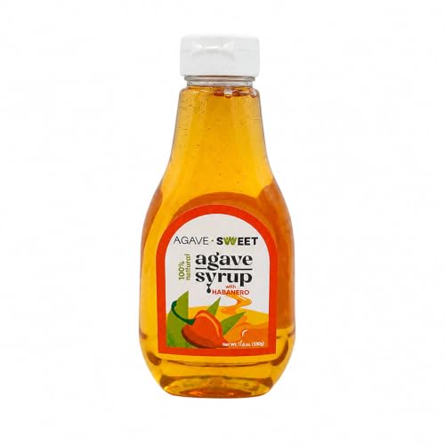 Agave Sweet Habanero Infused Agave Syrup Cocktail Syrup for Mixology 11.6oz