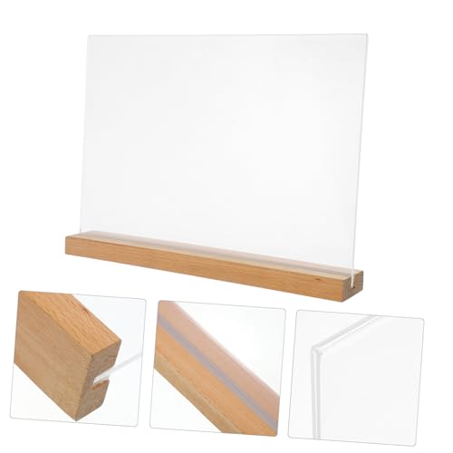 Menus de mariage élégants sur chevalet de table transparent discret - 7