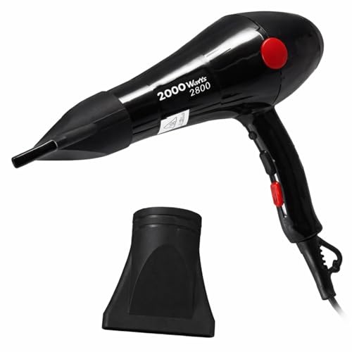 Image of 2000W Professional for Women & Men - Hot & Cold Air Blow Dryer with 3 Heat & 2 Speed Settings, Salon Styling Dryer with Concentrator Nozzle, Fast Dry Lightweight