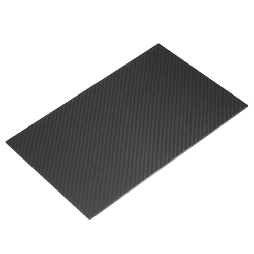 QUARKZMAN 3K Kohlefaserplatte Panel Platten 200 x 300 x 3mm Kohlefaserplatte Matte Köperbindung Panel Platten Flexibel Für RC Flugzeug Modellauto Autoteile