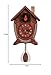 Mark Feldstein & Associates Traditional Chalet Style Singing Cardinal Tabletop Wall Sound Cuckoo Clock 17 x 8 x 5 inches