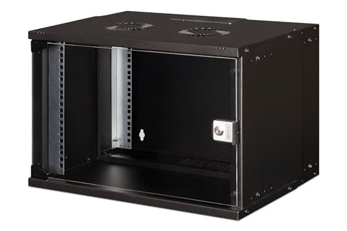 Rack de pared 19 pulgadas de 400 mm de profundidad para solucionar el desorden de cables en redes