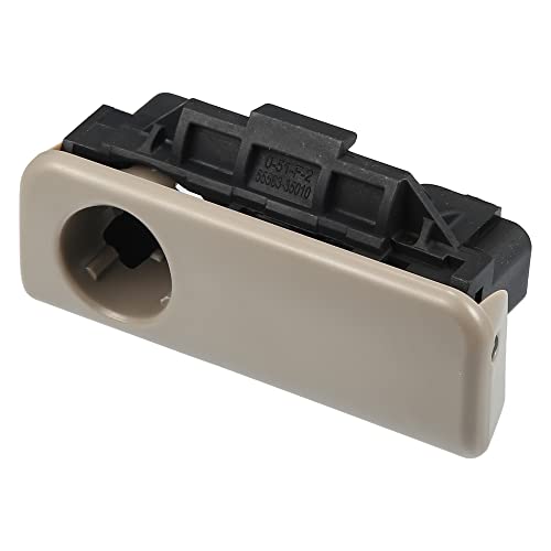 A ABSOPRO Car Interior Handle 5550635020E0 Glove Box Latch Handle for Toyota 4Runner 2003-2009 Plastic Beige