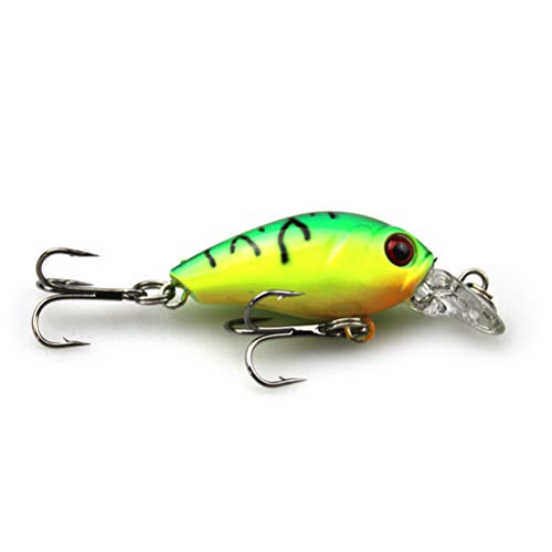 6 peças 6,5 cm/4,2 g Iscas artificiais anzol acessórios de pesca (cor aleatória)