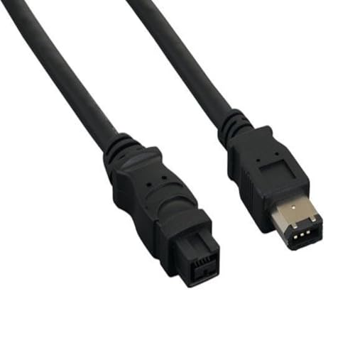 3 ft. IEEE 1394b FireWire 800 9-pin to 6-pin Black