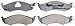 ACDelco 14D576C Advantage Ceramic Front Disc Brake Pad Set with Wear Sensor