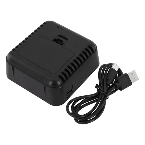 Innovador reloj digital controlado por voz con varios modos funcionales disponibles (negro)
