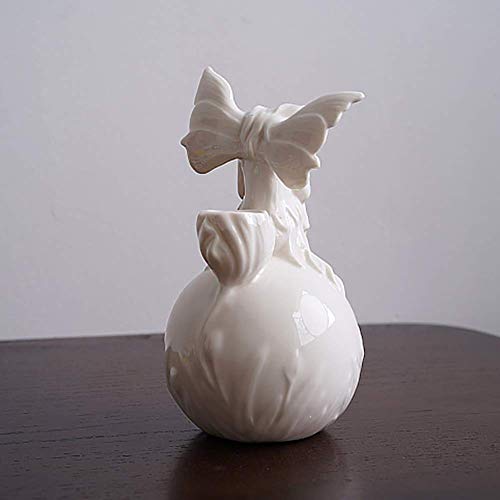 Bougeoir ange gardien blanc pour cheminée et table - 5