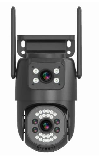 Nutts Wireless Smart Wi-fi Bulb Camera Outdoor Camera with Color Night Vision Double Screen Preview Security Camera (Design 1)-image-27