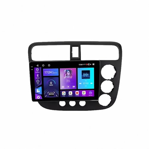 Pantalla Carplay coche inalámbrica Honda Civic 2002-2005 con Mirror Link y Bluetooth
