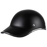 GAOZCTT Gorra de béisbol Retro Casco - Cascos de Moto Abiertos,Moto De Scooter Medio Casco para Moto Cruiser Chopper ECE Aprobado Hombre Mujer Casco De Patinete Eléctrico