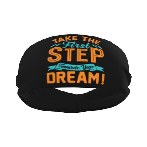 Motivational Sports Sweatband for Yoga and Running