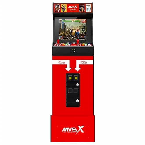 UNICO MVSX Arcade Bartop avec Base et Riser Combo, 50 Jeux SNK Rétro Licenciés Officiels Préinstallés, Jouable à Deux Joueurs en Même Temps