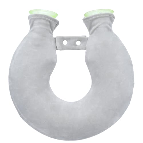 U-Shaped Single Nozzle Hot Water Bottle with Soft Plush Cover Neck and Shoulder Heat Pack for Women Men Relieves Stiffness and Fatigue Ideal for Winter Bedtime and Office Use