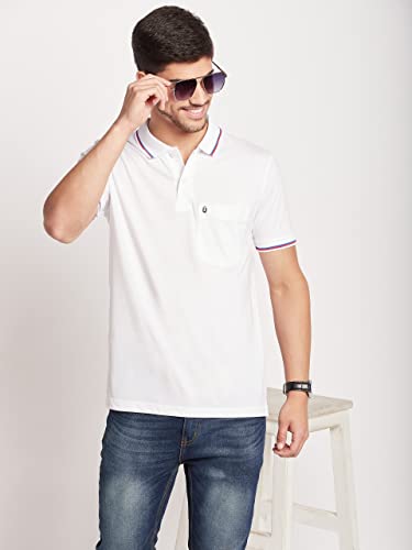 Image of UNIBERRY Men's Cotton Half Sleeves Solid Polo Neck T-shirt-MT4-BG 4XL