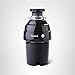 GE Disposall Continuous Feed 1 Horsepower Motor Garbage Disposer, Good for Grinding: Cooked Meat, Beans, & Seeds, Easy Install Kit, Non-Corded, Recommended Families of 4 or More, GFC1020N