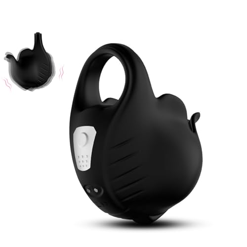Testicle Vibrator Vibrating Cock Rings Cockring Ball Clamps Testicle Toys Wearable Penis Ring Silicone Testicle Crusher CBT for Men Vibrator with 9 Vibration Modes Vibrating Chastity Adult Sex Toys
