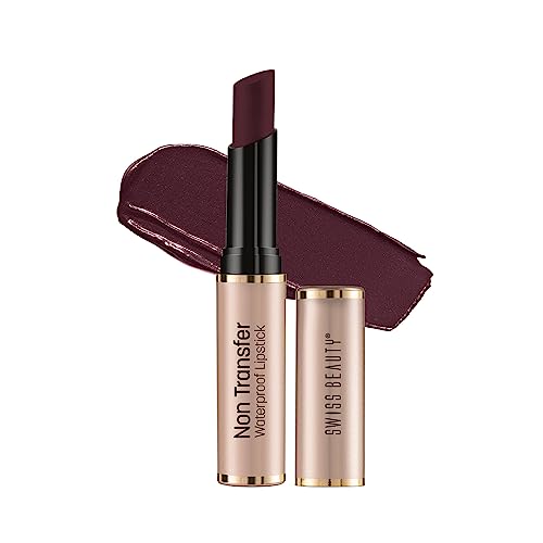 Image of Swiss Beauty Non Tranfer Lipstick Long Stay & Smooth, Mulberry, 3g (Matte)