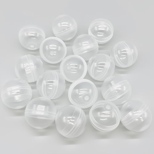 Image of 50 Pcs 32 mm / 1.26 Inch Round Capsules Clear Empty Vending Machine Capsules Containers for Gumball Machines