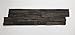 Produktbild 3D Holz Wandverkleidung P-2 Charcoal 1 Stück 15 x 57 cm Verblender Riemchen Echtholz Holzriemchen