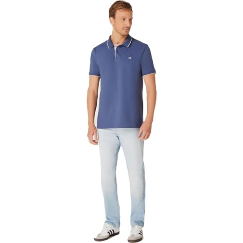 Camisa Polo Básica Hering Masculina Em Malha Piquet - Azul (M)