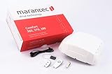 Marantec Comfort 370 Garagentorantrieb, Set inkl. 2 Handsender, elektrischer Torantrieb für Garagentore, Sektionaltore und Schwingtore, Weiß