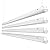 HYPERLITE 8FT LED Linear Strip Light Fixture: 80/64/50W LED Shop Lights 3500K/4000K/5000K CCT Selectable 1-10V Dimmable UL Listed 130lm/w Commercial LED Shop Lights for Garage Warehouse 4pack