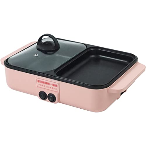 Olla caliente para barbacoa eléctrica antiadherente rosa miniatura 1