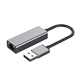 Adaptador de Red USB 3.0 a Ethernet a RJ45, Tarjeta de Red Externa 1000 Mbps, Velocidad de transmisión de 5 Gbps,...