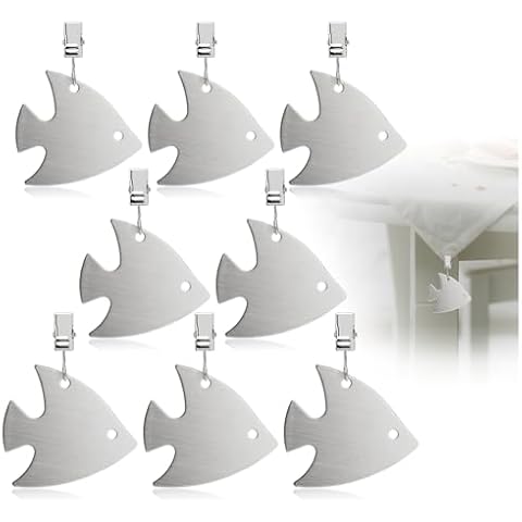 com-four® Poids de Nappe en Acier Inoxydable Cover