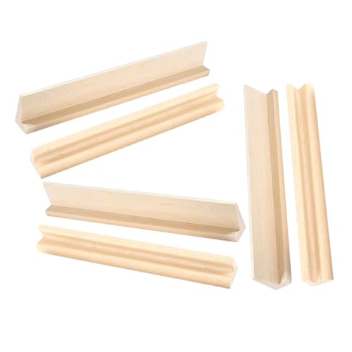 Base de Madera para Fichas de Mahjong y Cartas 6 Piezas