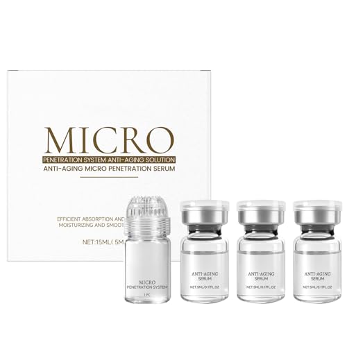 Micro Infusion System, Micro Needling Serum, Mikro infusionssystem für Gesicht,Beauty Micro Infusion Needling Kit für Verbesserung Feiner Linien, Anti-Aging, Glatte Haut (1+3)