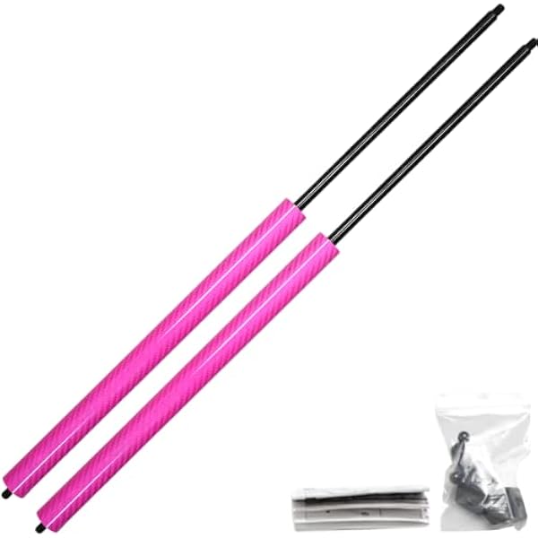 JINGLINGKJ Soportes para maletero Vitara LY 2015-2019 Amortiguadores de gas para maletero trasero Vitara LY Soportes de elevación 492 mm 81850 54P01 81860 352545 353023(Fibra de Carbono Rosa)