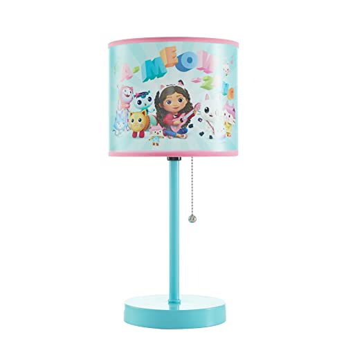 Image of Idea Nuova Gabby's Dollhouse Stick Table Lamp for Kids with Pull Chain
