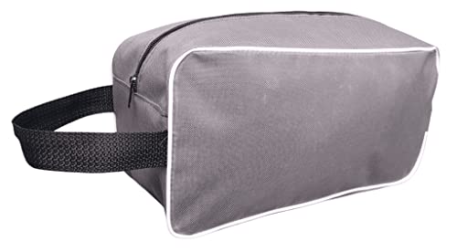 Porta Chuteira Bolsa Esportiva para Tênis Futebol Academia Grande Resistente (Preto/Branco)