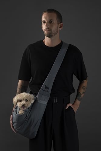Noah & Paw Dog Sling Carrier for Small Dogs 5-18lb, Dog Sling for Small Dogs and Cats, Dog Carrier with Adjustable Padded Strap, Premium Twill, Lined with Fur, Double Safety Feature, Machine Washable - Image 3