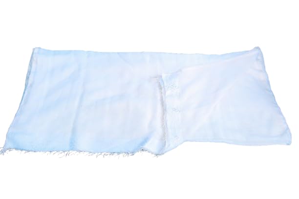 Ethiopian Orthodox Church scarf/Menen with white stripe Handmade 100% cotton Scarf. Handwoven Cotton Shawl, Traditional Religious Wear.