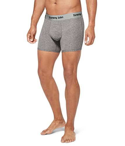 Image of Tommy John Men's Trunk 4 inch Underwear, Second Skin Boxers with Supportive Contour Pouch, Soft, Breathable Stretch Fabric Boxers