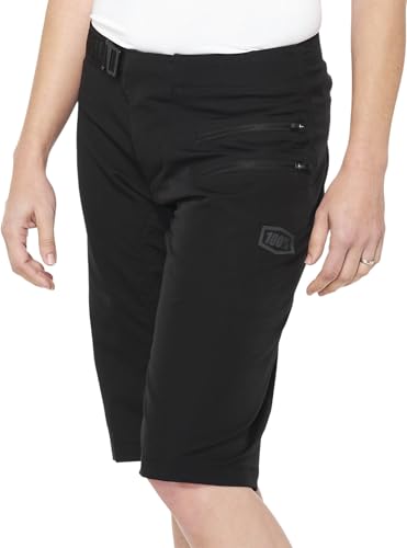 100% Airmatic Short Femme Noir au look rétro pour un confort optimal à vélo