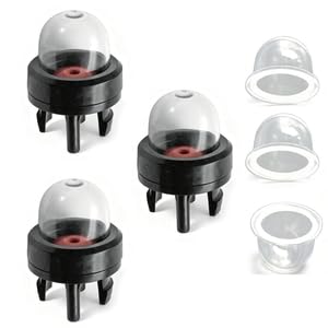 6 Pieces Pompe Amorcage Debroussailleuse et Poire Transparente, Bulle D'Huile Carburateur Ampoule de Remplacement pour Tondeuse a Gazon Souffleur Tronconneuse Accessoires Pieces Detachees Moteur