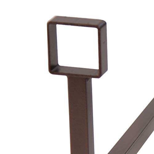 DESIGN RUST - COPPIA ALARI IN FERRO BATTUTO