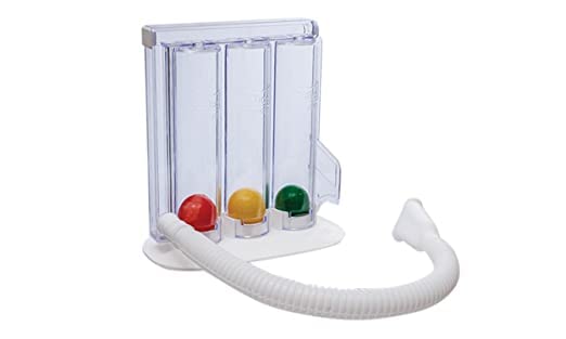 CARELIFE Premium Spirometer for Breathing Exercise | Respirometer | Lung Exerciser | Washable, Hygienic & Detachable | Breath Measurement System | Respiratory Exerciser