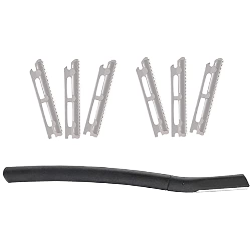 Gogogmee Set of 6 Replacement Blades for Eyebrow Razor Sharpened for Women Compact and Travel-friendly Eyebrow Shaver Case