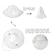 BOTVELA Men Cotton Bucket Hats Foldable Outdoor Sun Hat Unisex Flat Top Caps (White, 7 1/4)