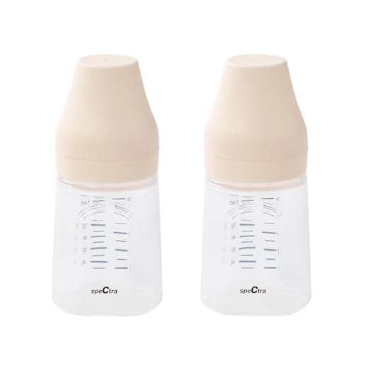 Spectra - Wide Neck Baby Bottles - Compatible with Spectra Breast Milk Pump Flanges (Pack of 2)