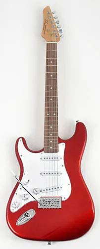 Left Handed 3/4 Size (36 Inch) Beginner Electric Guitar Package With Amp, Strap And Carry Bag Sx Rst 3/4 Lh Car Red #TOP1