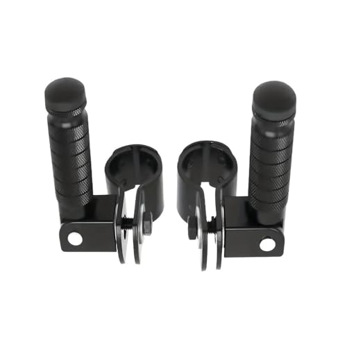Pédales universelles moto en alu avec repose-pieds repliables - 2
