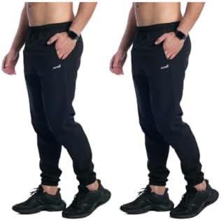 Kit 2 Calça Tactel Elastano Jogger Masculina Corta Vento Treino A...