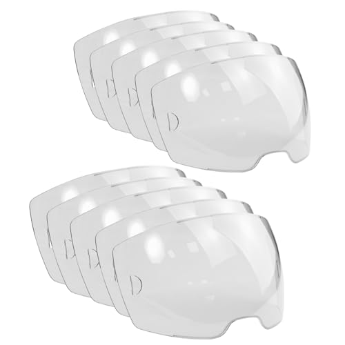 314JNFftwbL. SL500 Pacote com 10 lentes de cobertura frontal transparente 0700000802 compatíveis com capacete de soldagem Sentinel A50, lentes de visualização de 10 x 6 cm, peças de reposição de lentes de máscara facial