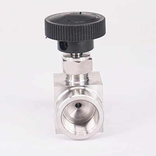 Vanne à pointeau en acier inoxydable 304 robuste taraudée 1/2 BSP - 3